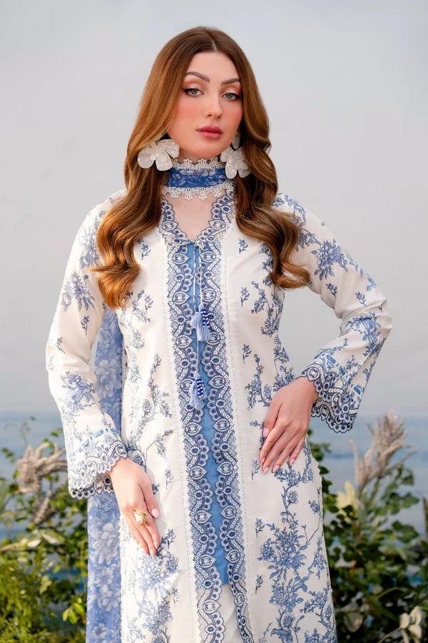 Aabyaan 3Pc Embroidered Lawn Suit ELYSIA (AR-01) gulbuy.com