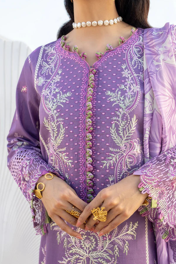 Aabyaan 3Pc Embroidered Lawn Suit ZARQA (AS-01) gulbuy.com