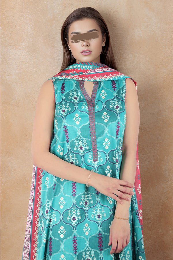 SAYA 3 PIECE PRINTED LAWN SUIT (U01-23038-10A)