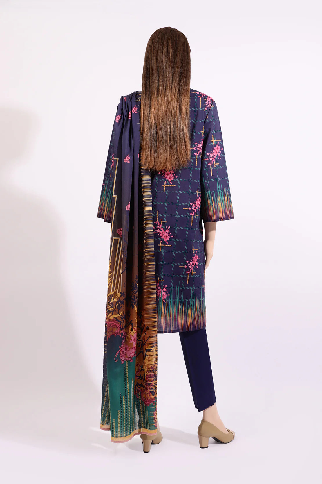 Saya 2Pc Printed Lawn Suit WU2P-3122 gulbuy.com