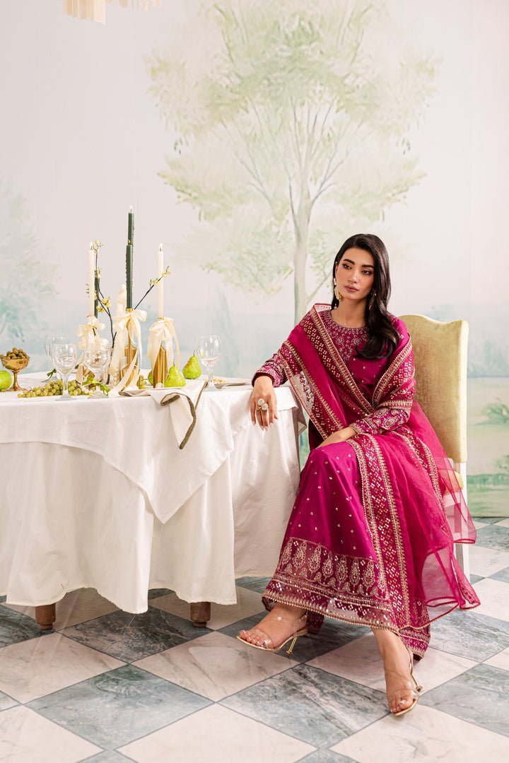 Batik 3Pc Embroidered Lawn Suit (Pink-Shine-3Pc)