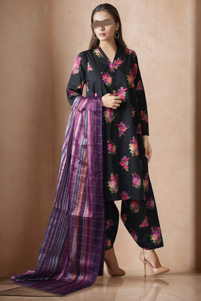SAYA 3 PIECE PRINTED LAWN SUIT (U02-24170-07C)