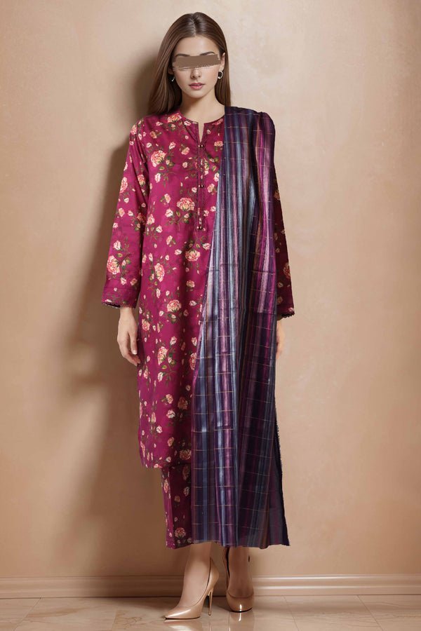 SAYA 3 PIECE PRINTED LAWN SUIT (U02-24170-12B)