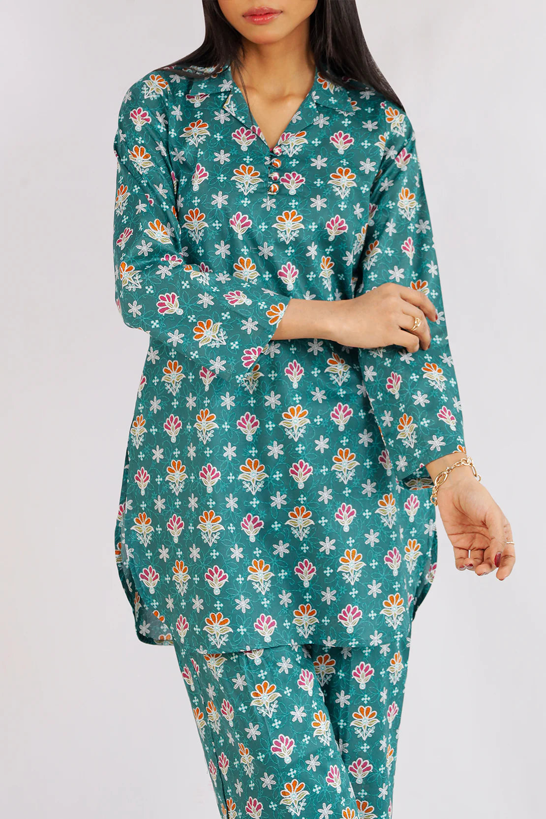 Saya 2Pc Printed Lawn Suit WU2P-5037 gulbuy.com