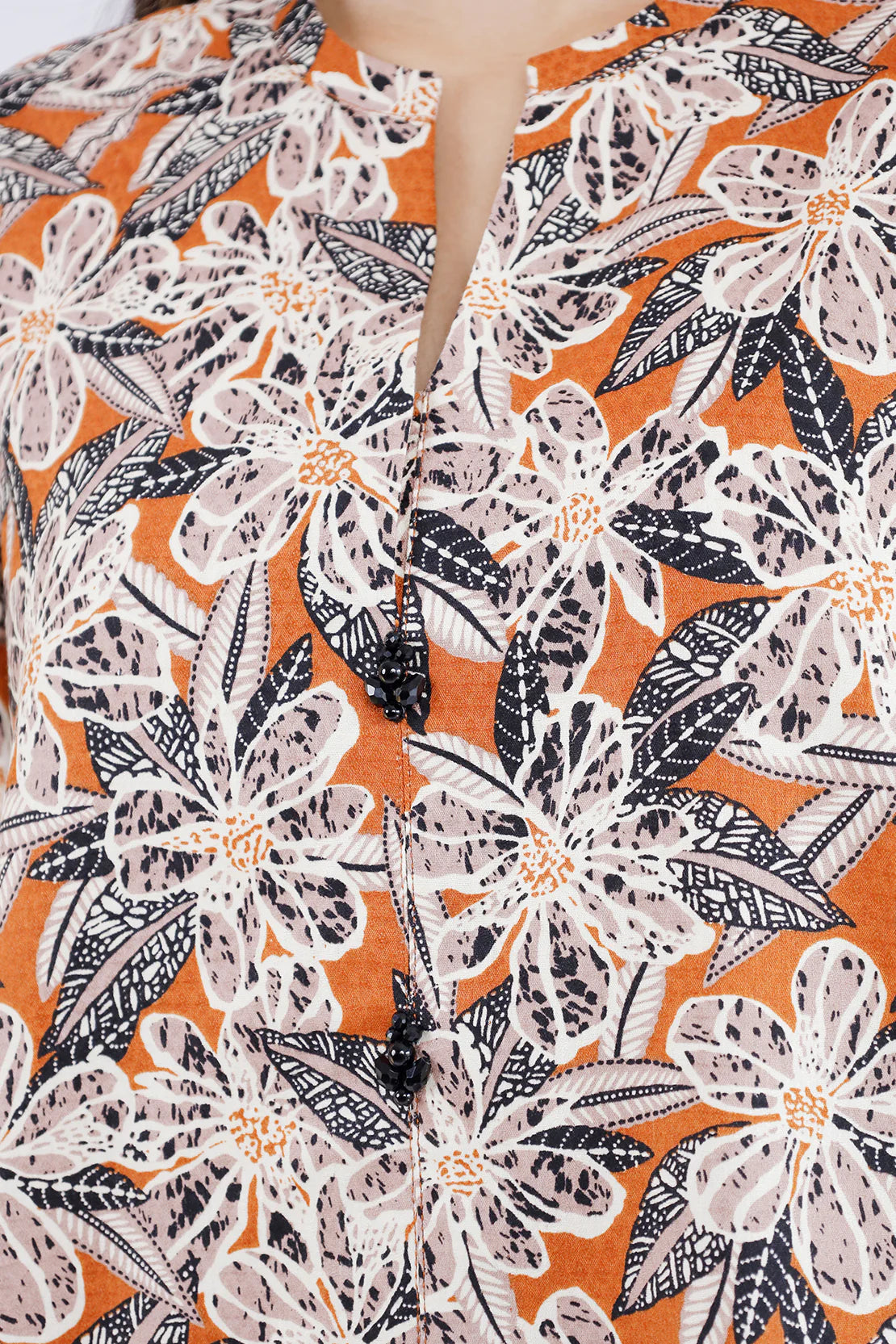 Saya 3Pc Printed?Jacquard Khaddar suit U04-24317-19A (SDT) gulbuy.com