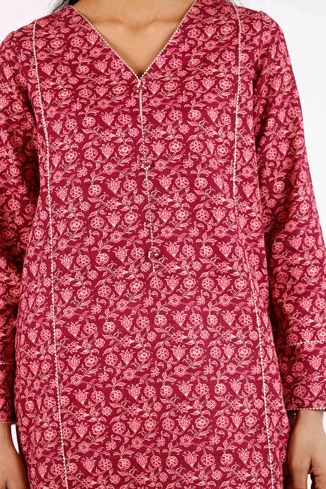 Saya 3Pc Printed Khaddar Suit U04-24386-02A (SDT) gulbuy.com