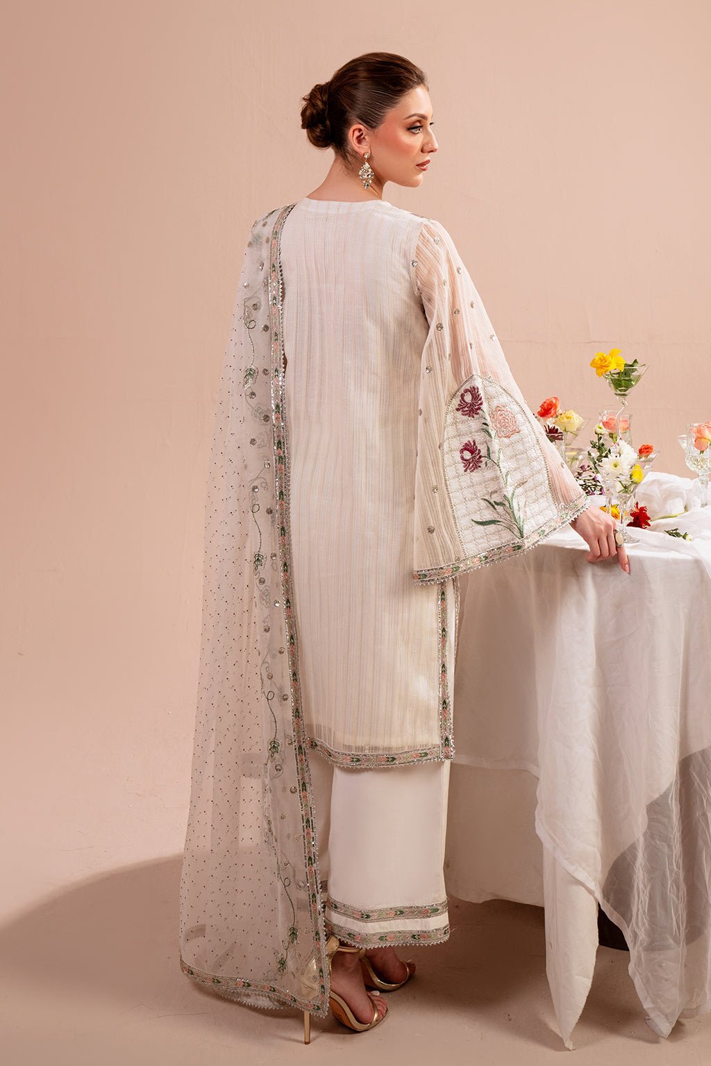 Vanya 3 Piece Raw Silk Organza Suit (BG-06) gulbuy.com