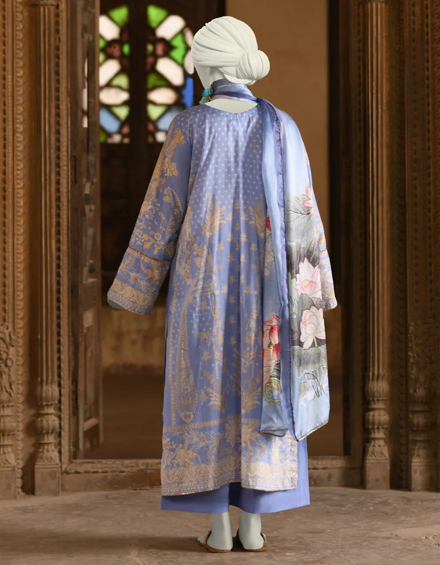 J. 3Pc Printed Lawn Suit JLAWN-S-25-021 gulbuy.com