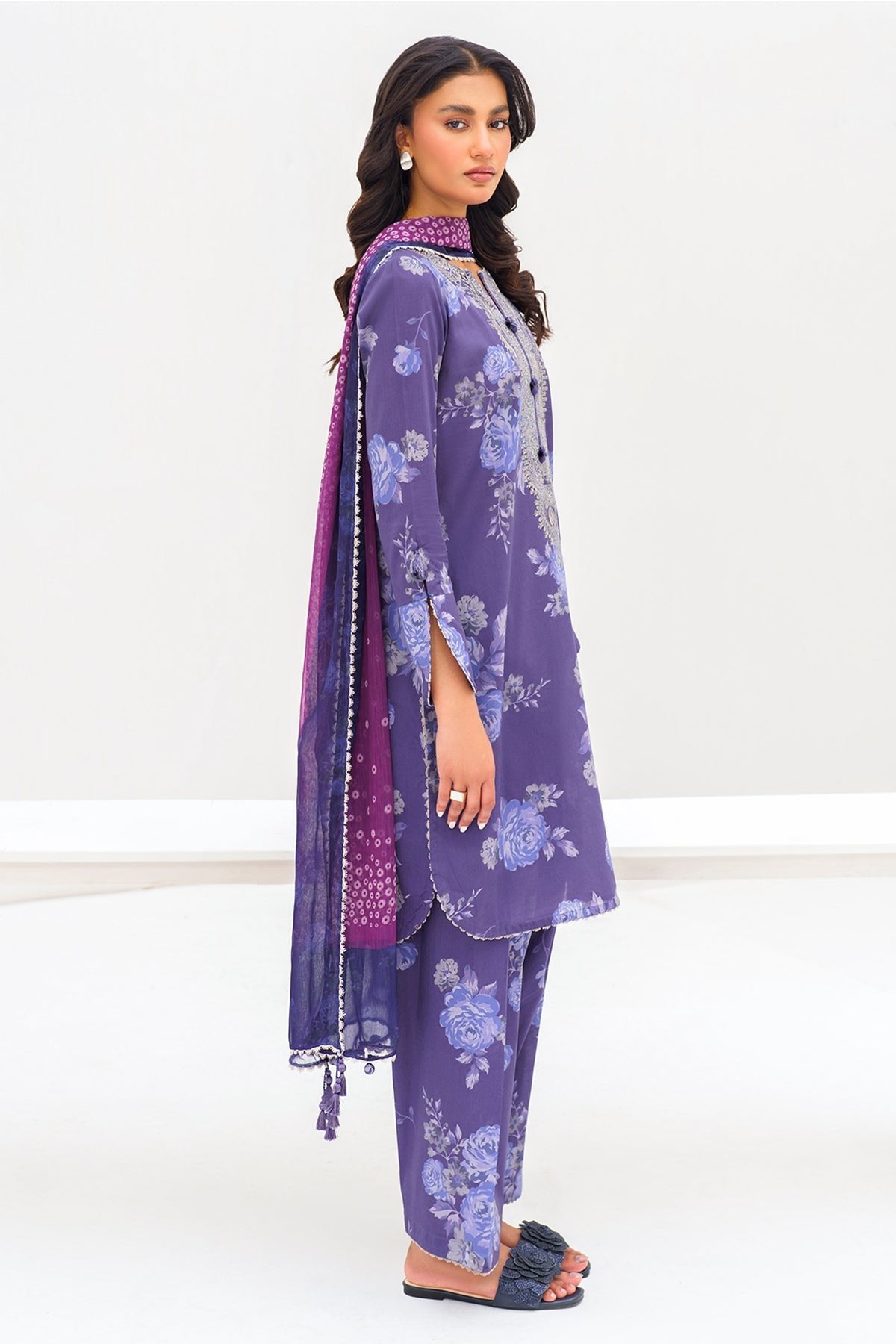 JAZMIN 3 PIECE EMBROIDERED LAWN SUIT (RTW-1110)