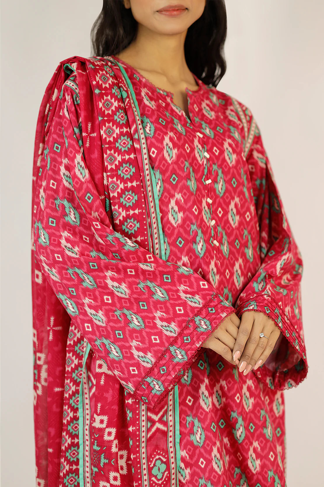 Saya 3Pc Printed Lawn Suit WU2P-5518 gulbuy.com