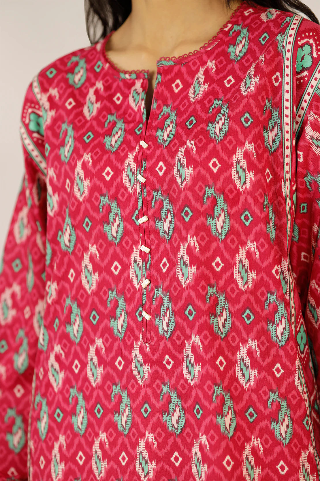 Saya 3Pc Printed Lawn Suit WU2P-5518 gulbuy.com