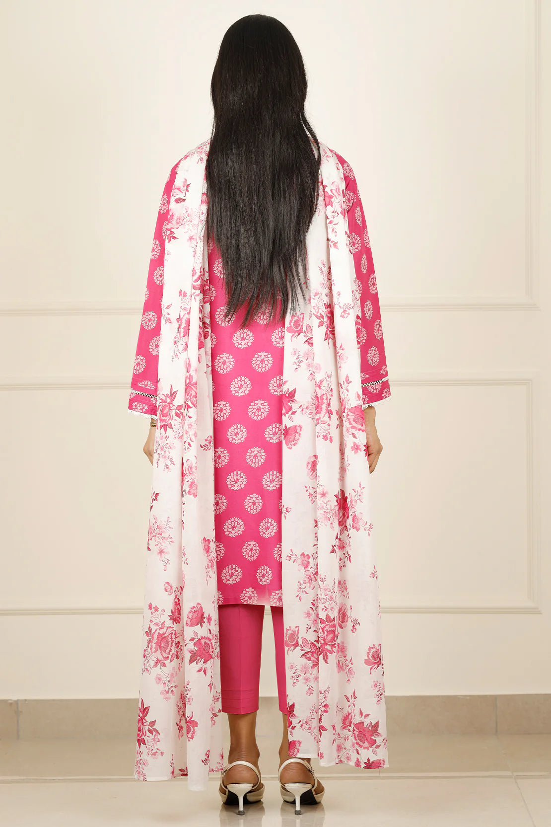 Saya 3Pc Printed Lawn Suit WUNS-5782 gulbuy.com