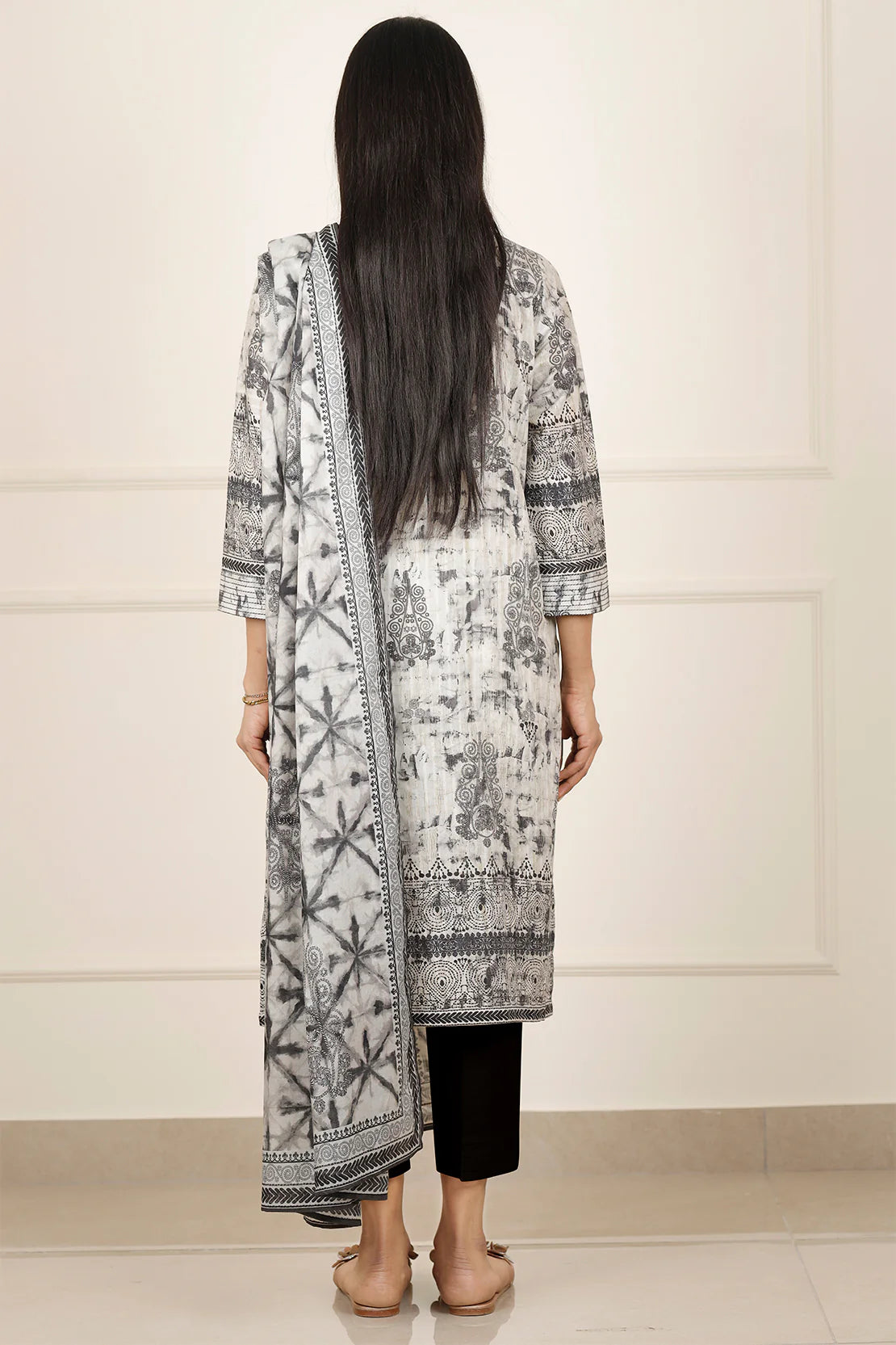 Saya 3Pc Printed Lawn Suit WUNS-5382 gulbuy.com