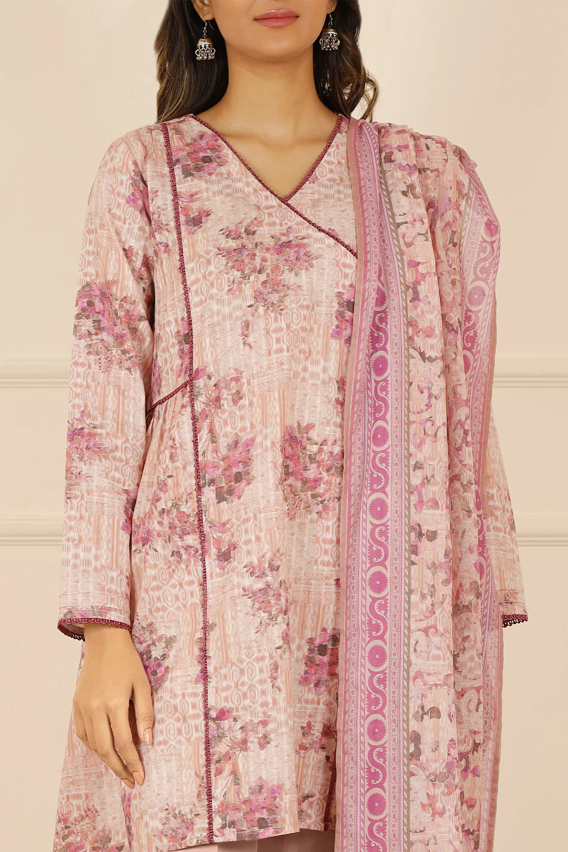 Saya 3Pc Printed Lawn Suit WUNS-5385 gulbuy.com