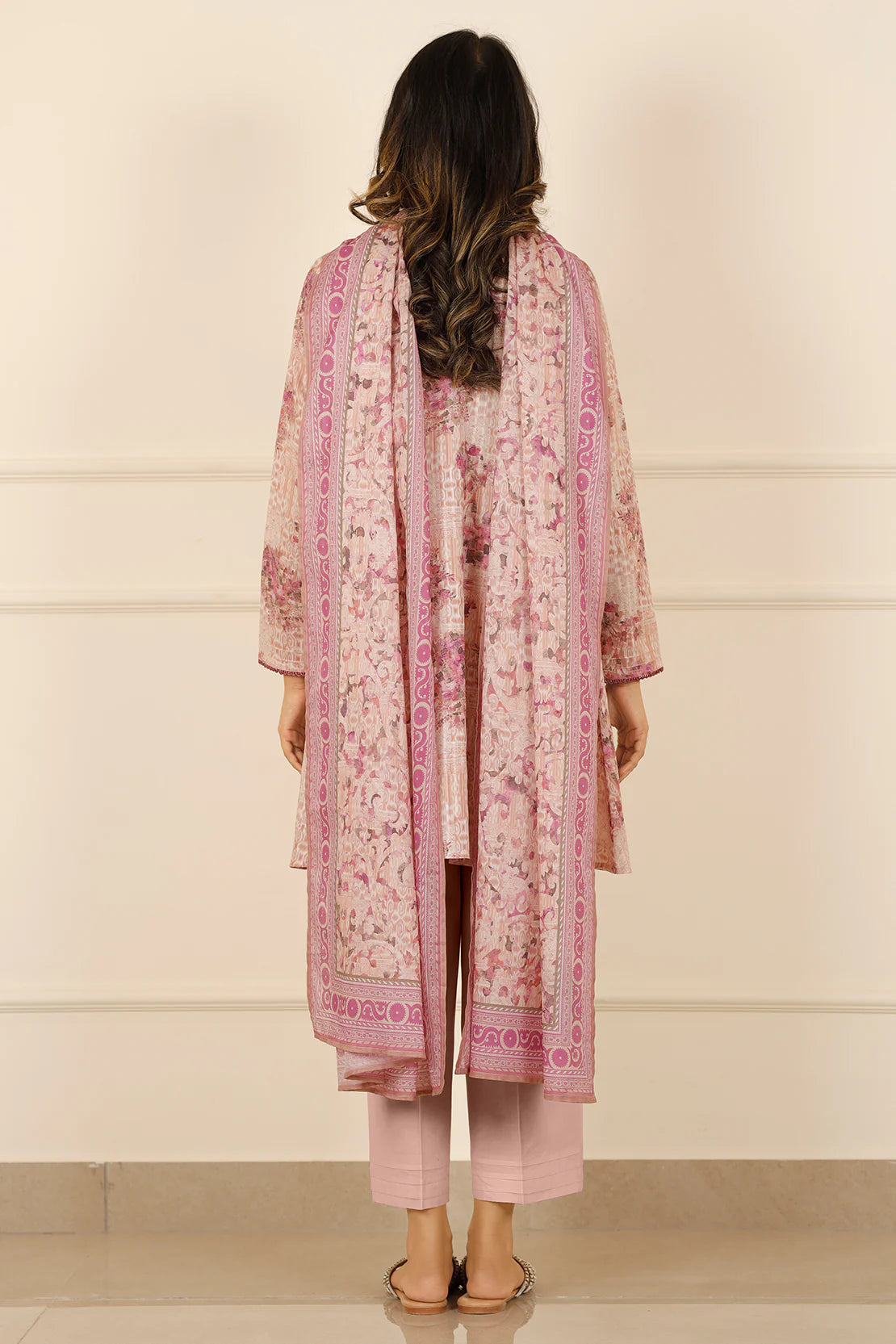 Saya 3Pc Printed Lawn Suit WUNS-5385 gulbuy.com