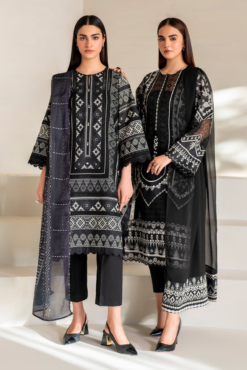 BAROQUE 3PC EMBROIDERED LAWN SUIT (BQU-UF-D671)