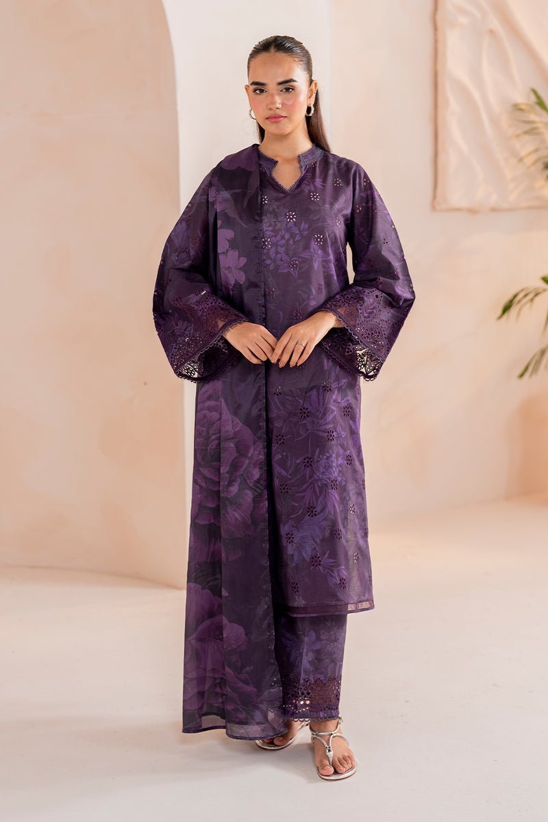 BAROQUE 3PC EMBROIDERED PRINTED LAWN SUIT (BQU-UF-D712)