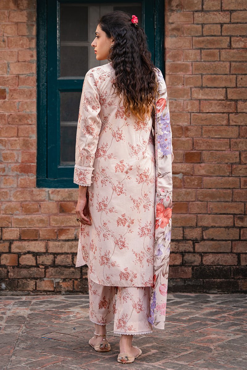 CROSS STITCH 3 PIECE PRINTED LAWN SUIT (0124RTWPRTLWN0201)