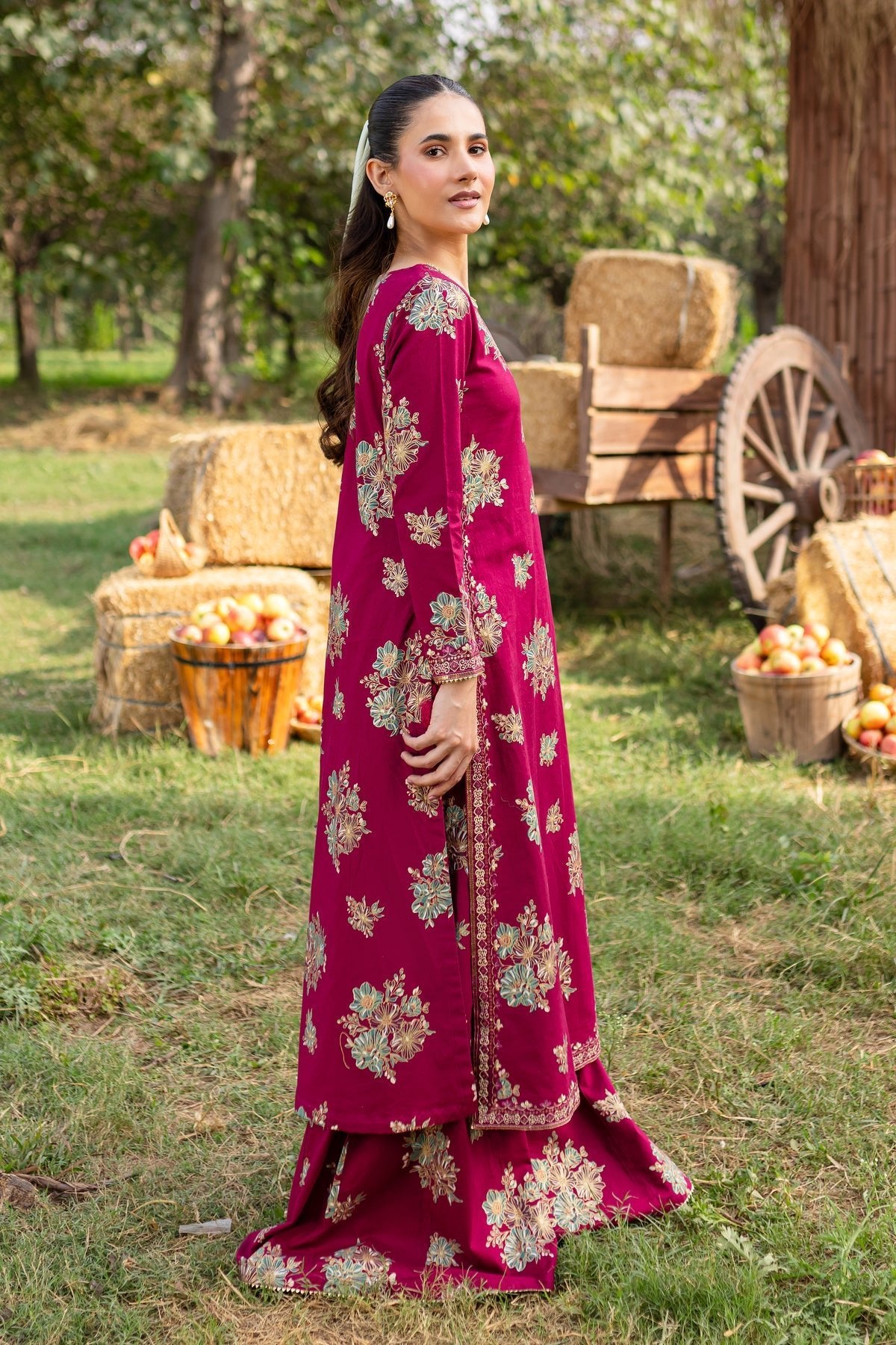 Batik 2Pc Printed Khaddar Dress Florence gulbuy.com