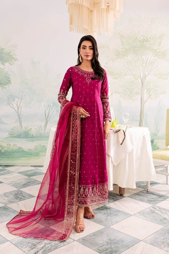 Batik 3Pc Embroidered Lawn Suit (Pink-Shine-3Pc)