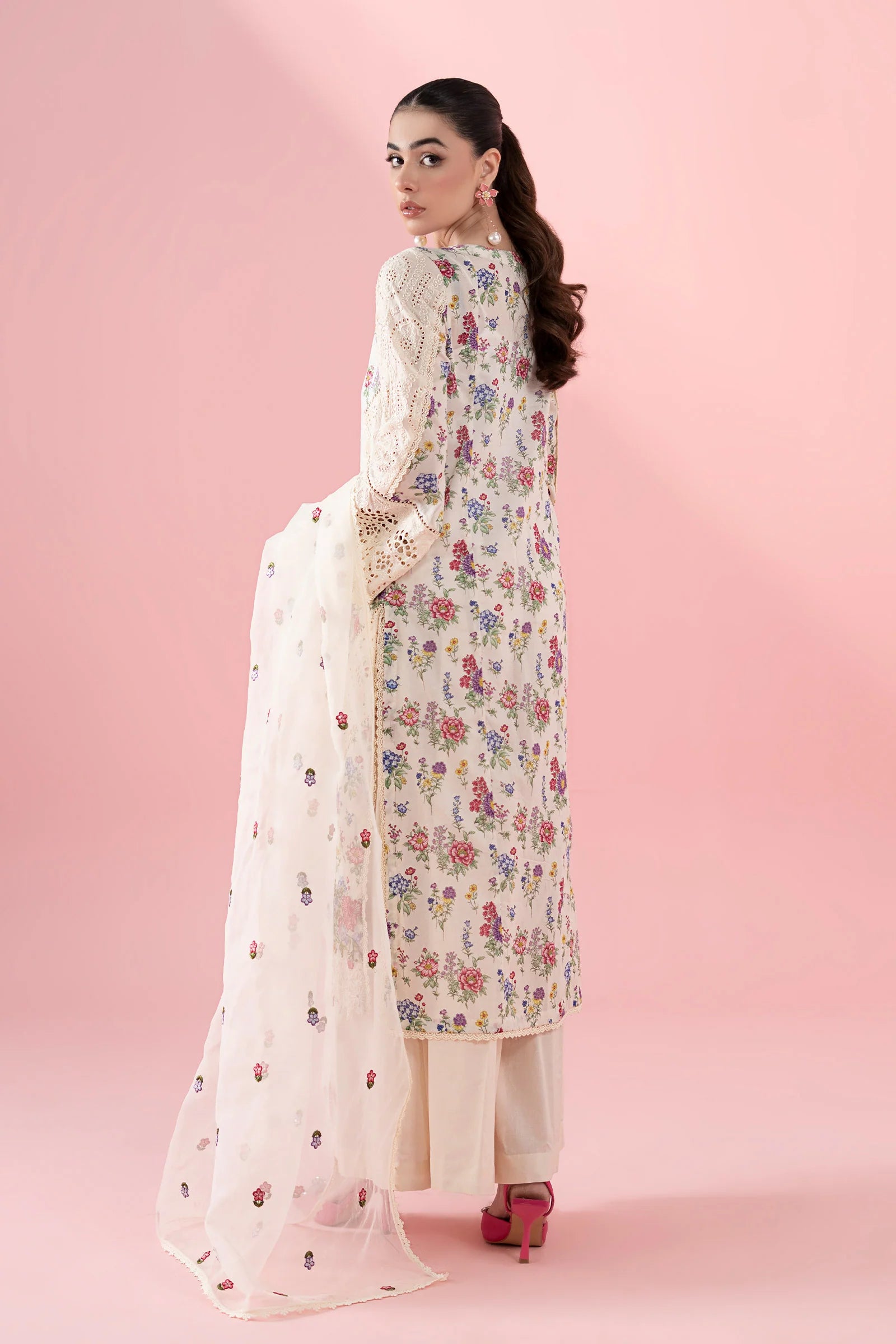 Maria B 3Pc Embroidered Lawn Suit DW-EA25-79 gulbuy.com
