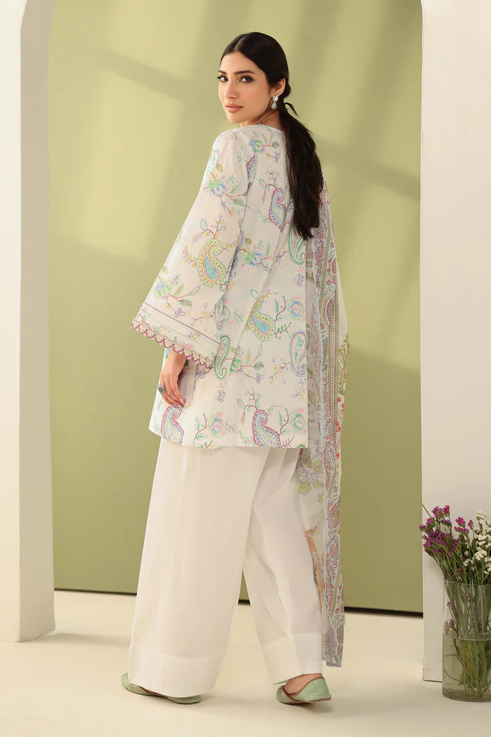 Baroque 3Pc Embroidered Lawn Suit UF-4179 gulbuy.com