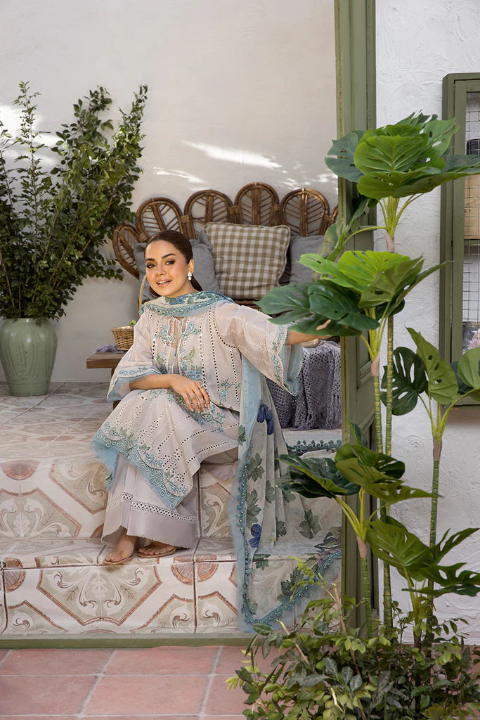 Sobia Nazir 3Pc Embroidered Lawn Suit Design 2B gulbuy.com
