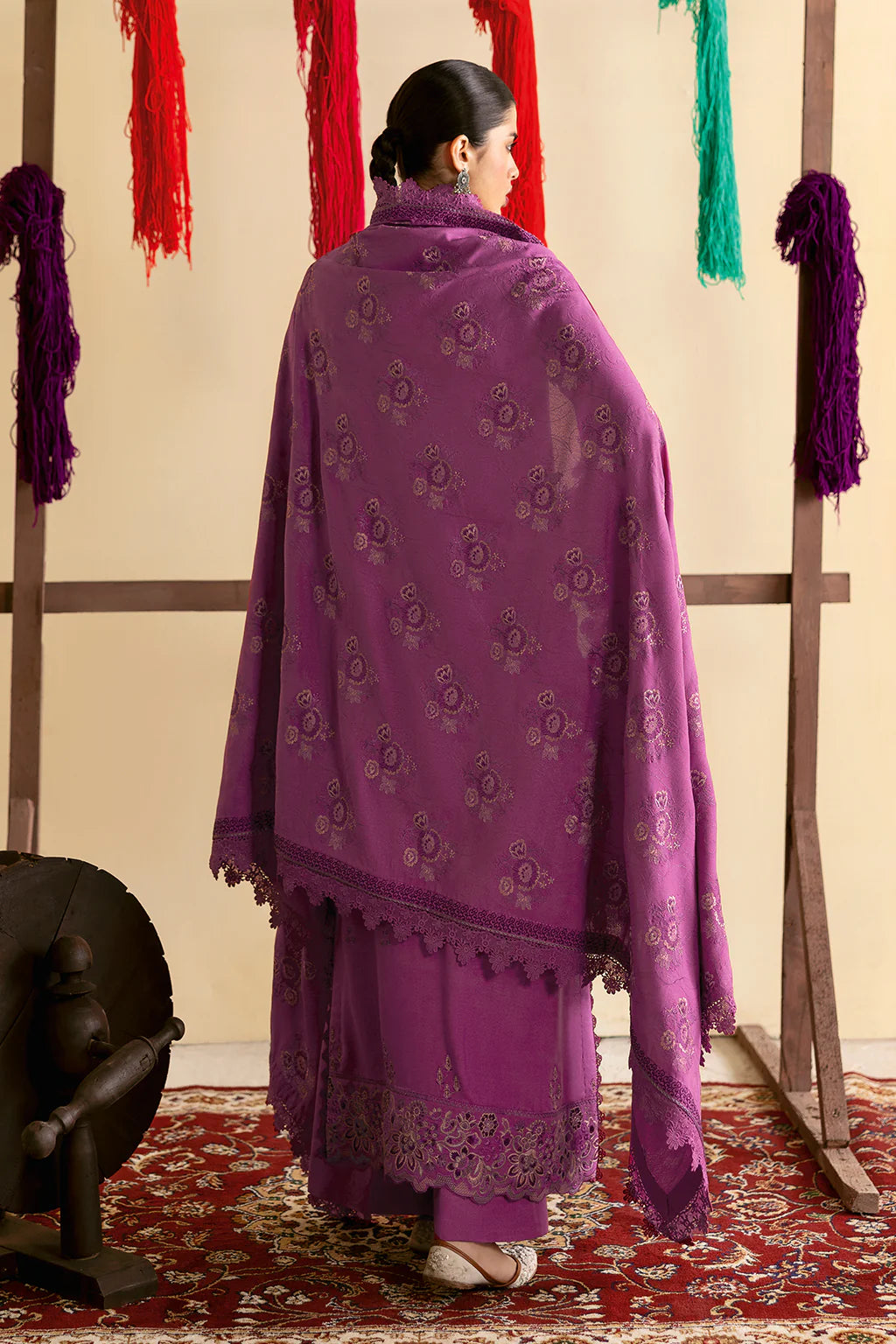 Ramsha 3Pc Embroidered Karandi Suit R-1207 gulbuy.com