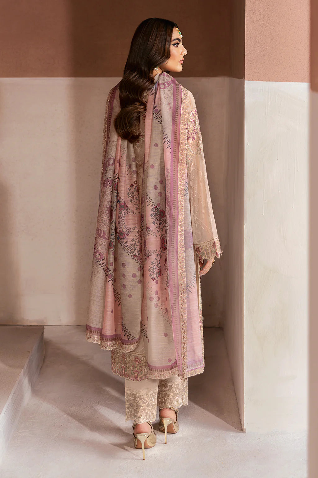 Ramsha 3Pc Embroidered Chiffon Suit U-111 gulbuy.com