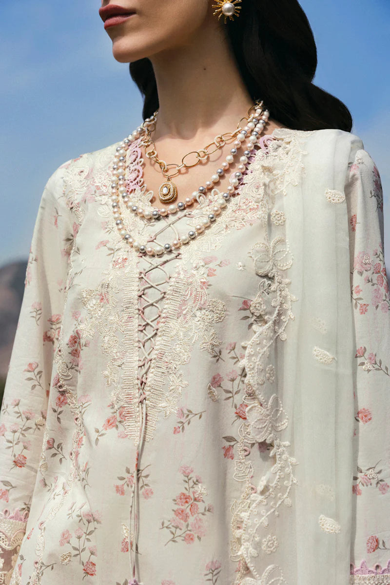 Qalamkar 3Pc Embroidered Lawn Suit DC-13 Miri gulbuy.com