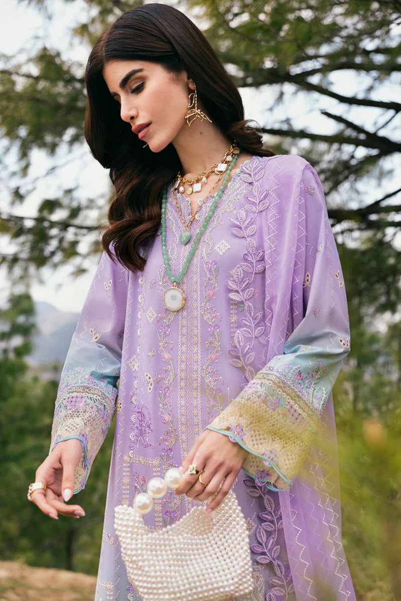 Qalamkar 3Pc Embroidered Lawn Suit DC-05 Clio gulbuy.com