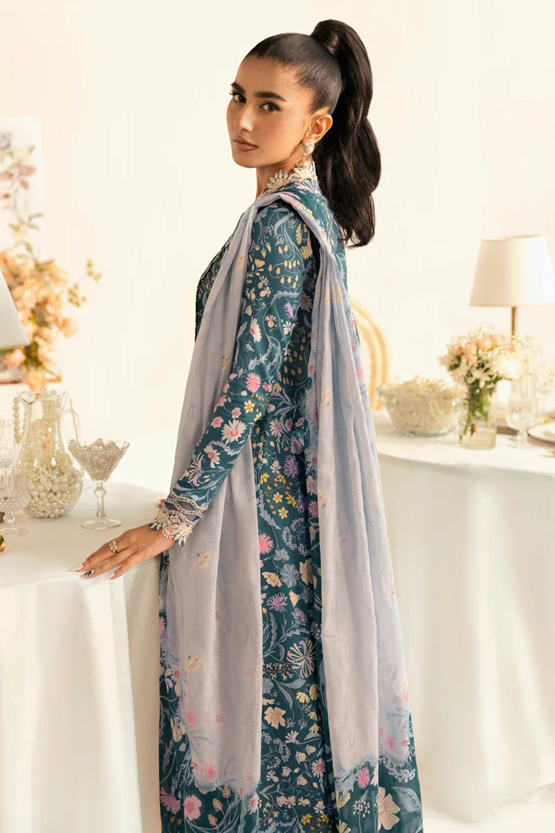 Qalamkar 3Pc Embroidered Lawn Suit PQ-04 Rhea