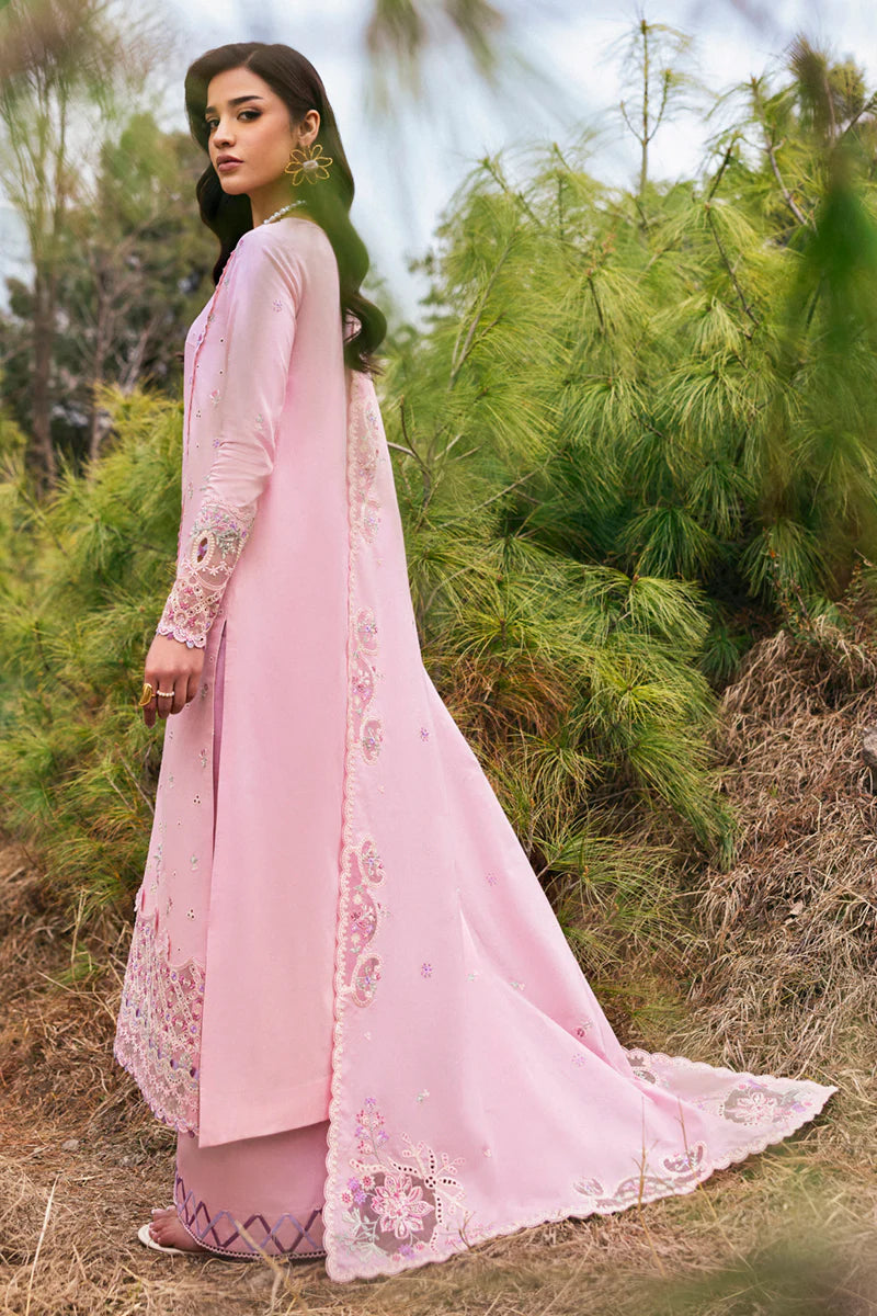 Qalamkar 3Pc Embroidered Lawn Suit DC-02 Freja gulbuy.com