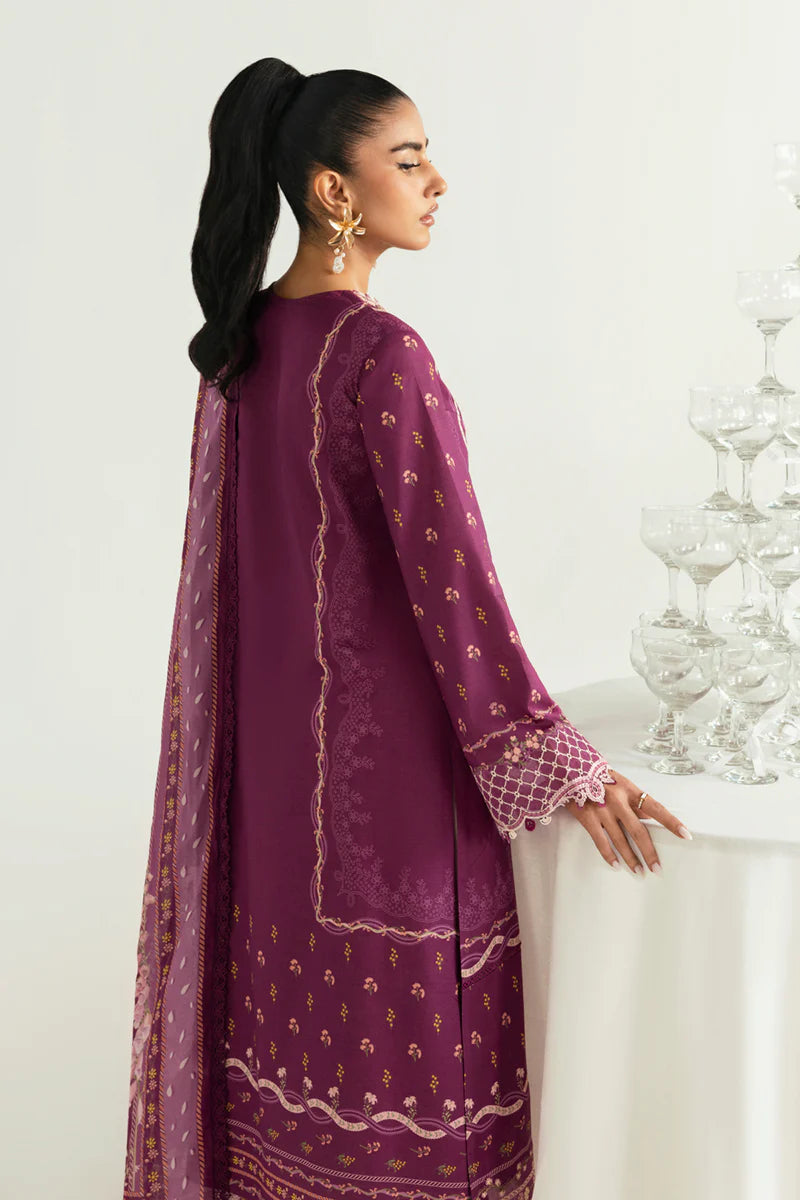 Qalamkar 3Pc Embroidered Lawn Suit PQ-01 Miya gulbuy.com