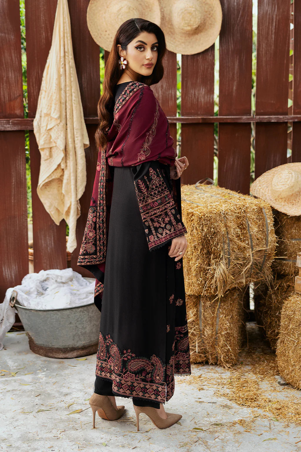 Ramsha 3Pc Embroidered karandi Suit R-1104 gulbuy.com