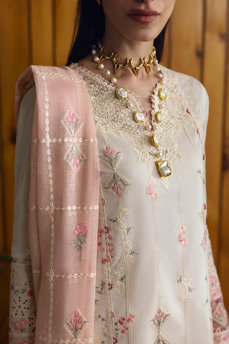 Qalamkar 3Pc Embroidered Lawn Suit DC-07 Tyrah gulbuy.com