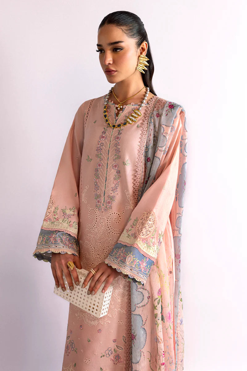 Qalamkar 3Pc Embroidered Lawn Suit DC-11 Hedi gulbuy.com