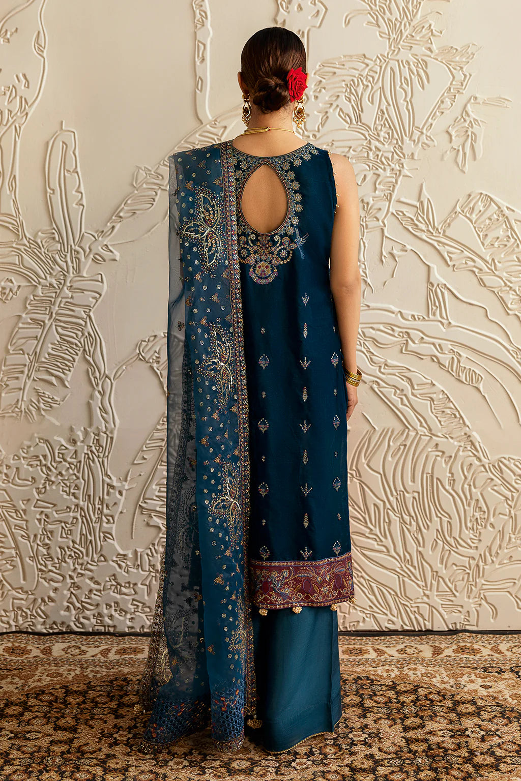 Ramsha 3Pc Embroidered Velvet Suit V-604 gulbuy.com