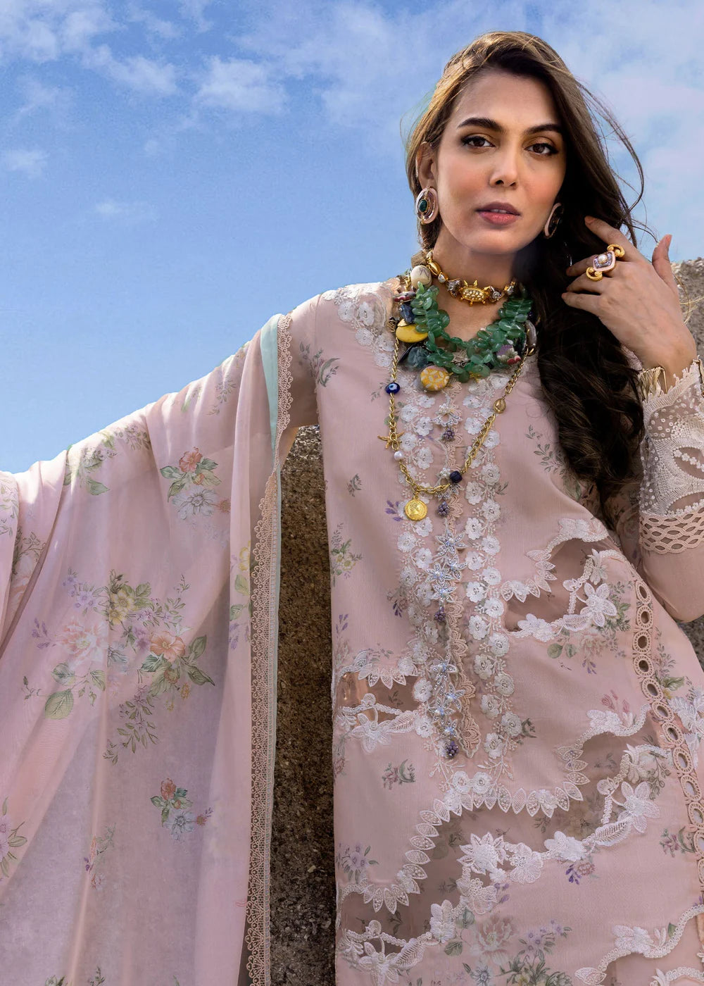 Saira Shakira 3Pc Embroidered Lawn Suit SERENA-B gulbuy.com