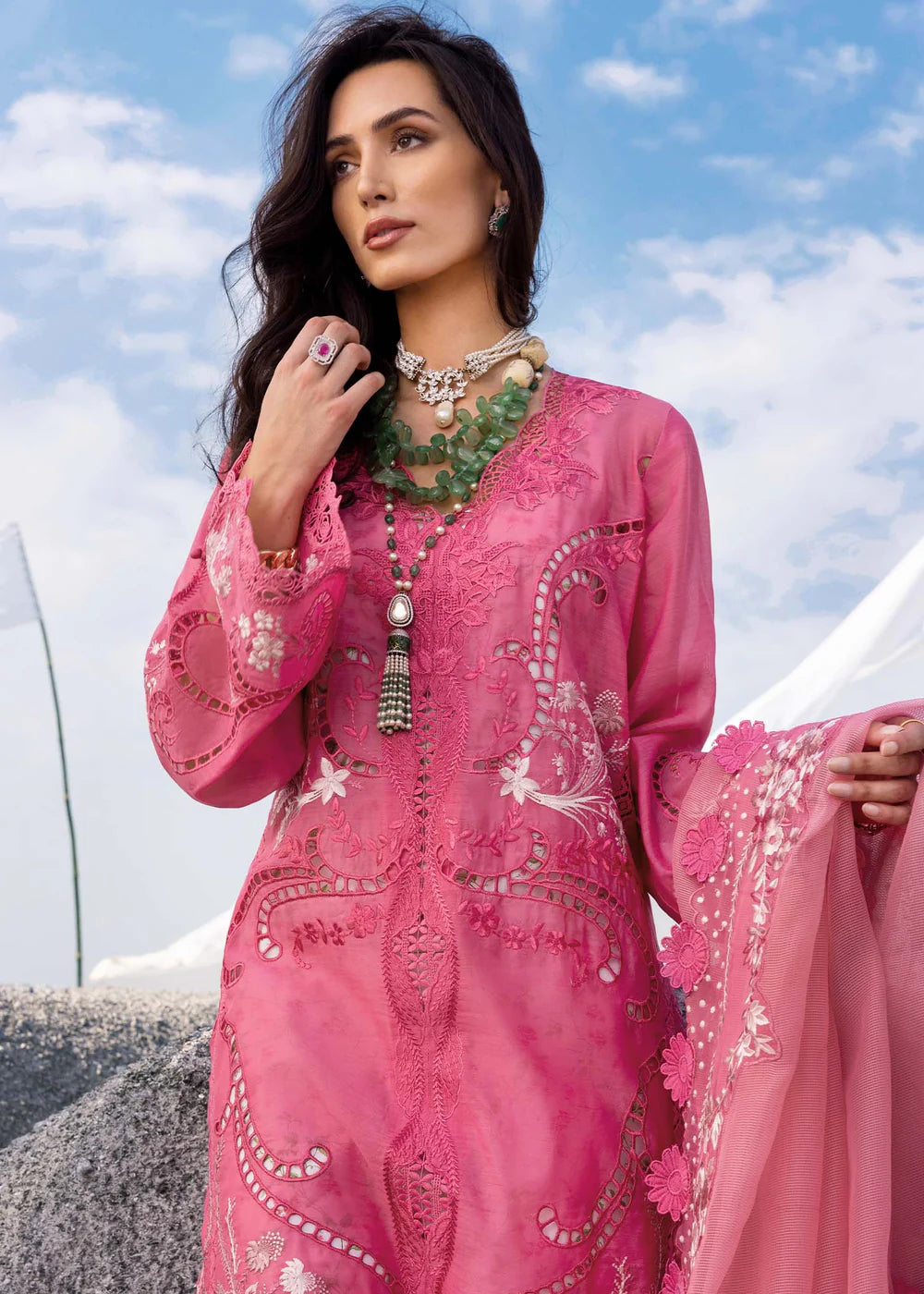 Saira Shakira 3Pc Embroidered Lawn Suit SAMARA-B gulbuy.com
