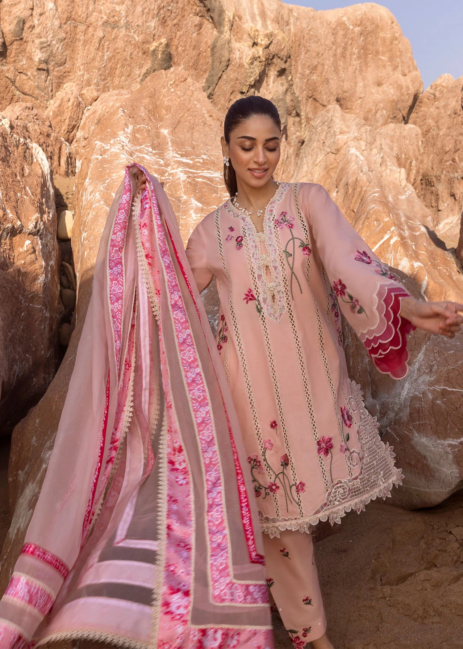 Crimson 3Pc Embroidered Lawn Suit Floral Crush-D6 B Blush gulbuy.com