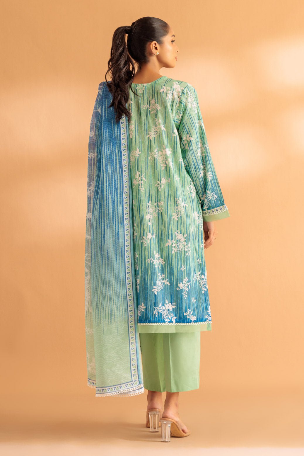 BONANZA SATRANGI 3PC PRINTED CAMBRIC SUIT (2S24B3P227) gulbuy.com