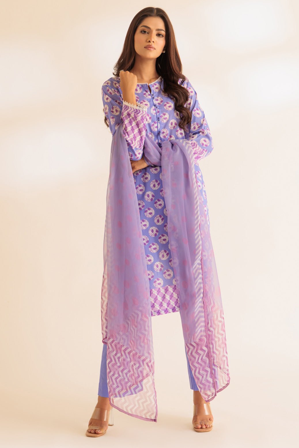 BONANZA SATRANGI 3PC EMBROIDERED CAMBRIC SUIT (2S24B3P292)