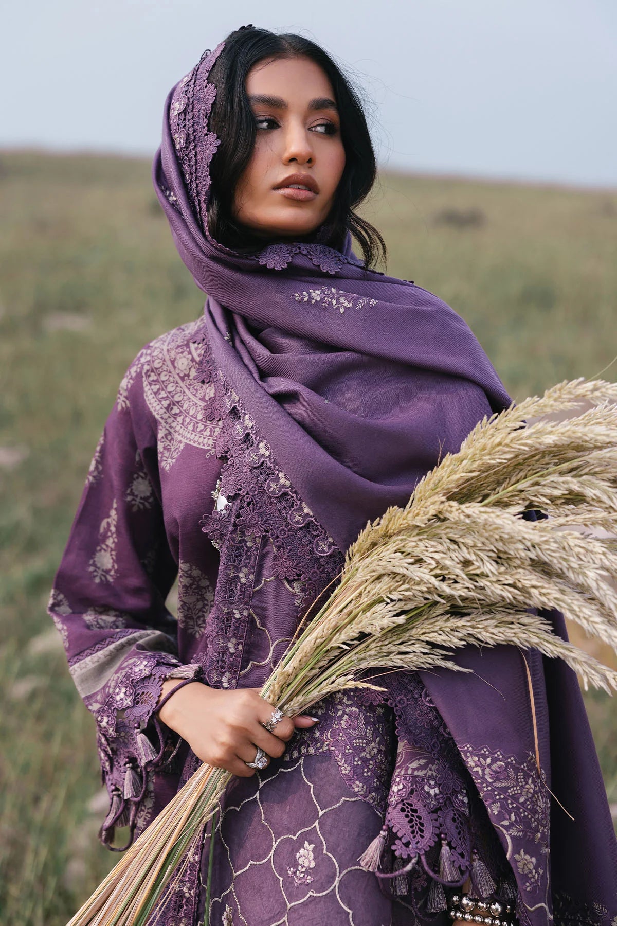 Nureh 3Pc Embroidered Khaddar Suit NW-96 gulbuy.com