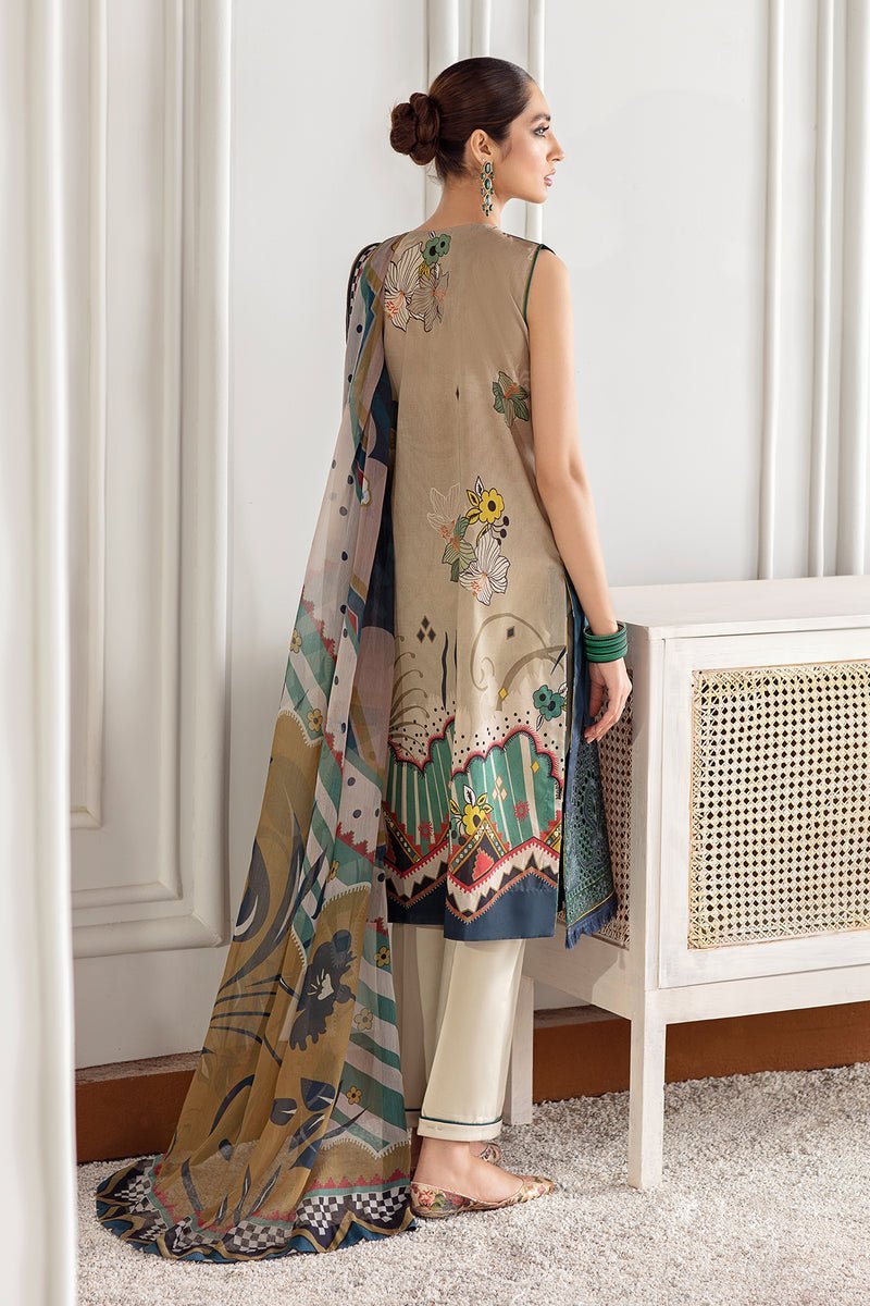 BAROQUE 3PC PRINTED LAWN SUIT (BQU-FL21-D1)