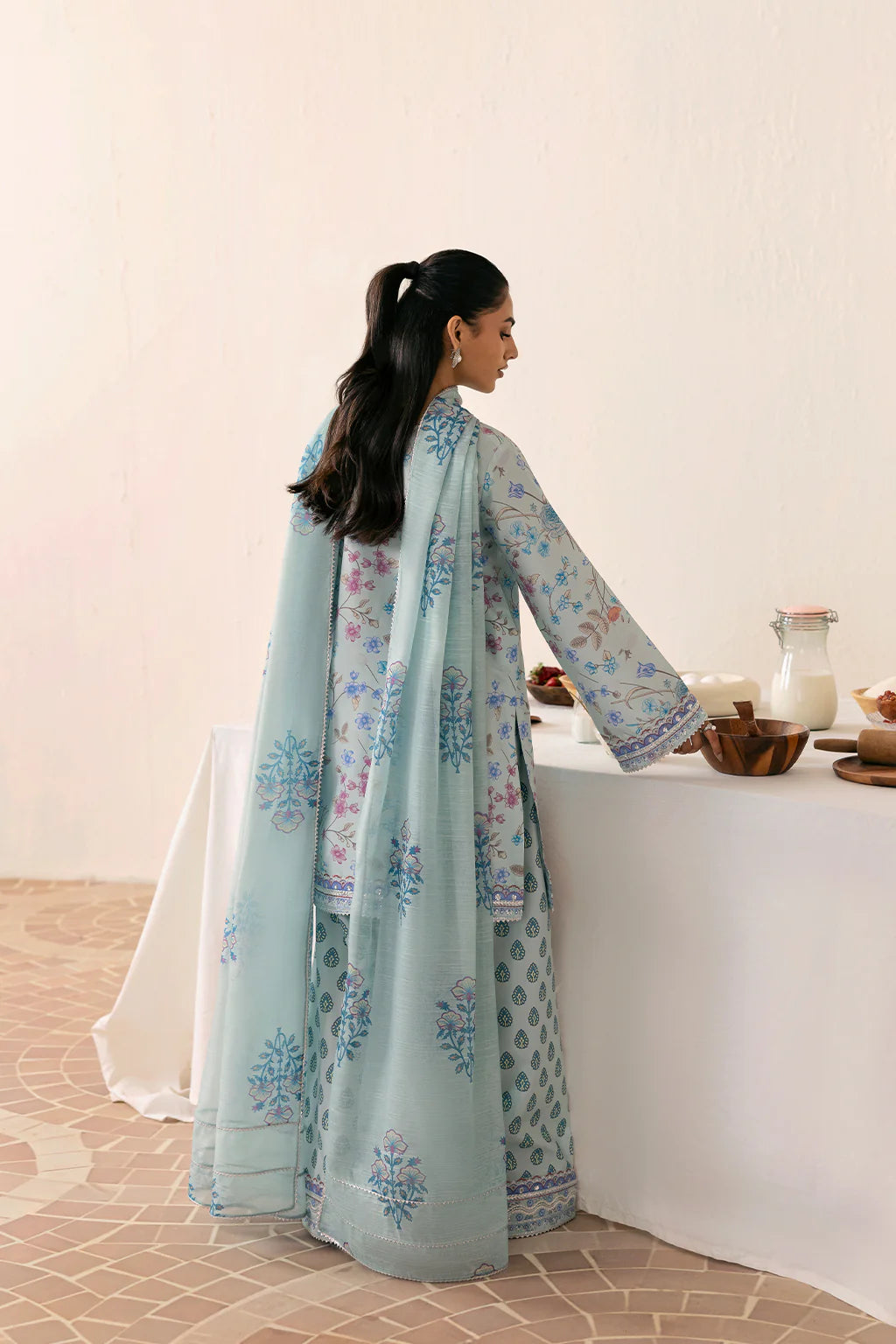 Vanya 3Pc Printed Cotton silk Suit SY-07 gulbuy.com