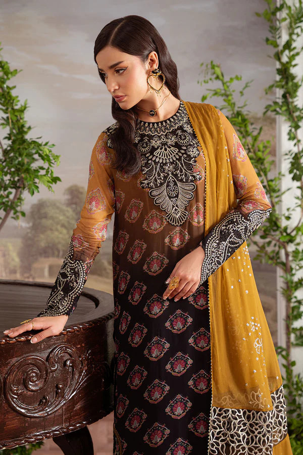 Nureh 3Pc Embroidered Chiffon Suit AM-30 gulbuy.com