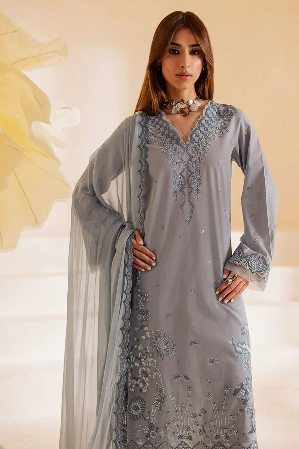 Nureh 3Pc Printed Lawn Suit NP-637 gulbuy.com