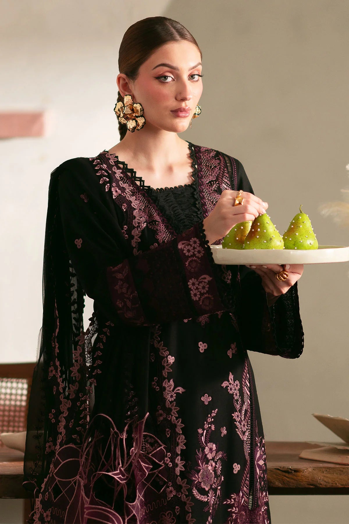 Nureh 3Pc Embroidered Karandi Suit NE-105 gulbuy.com