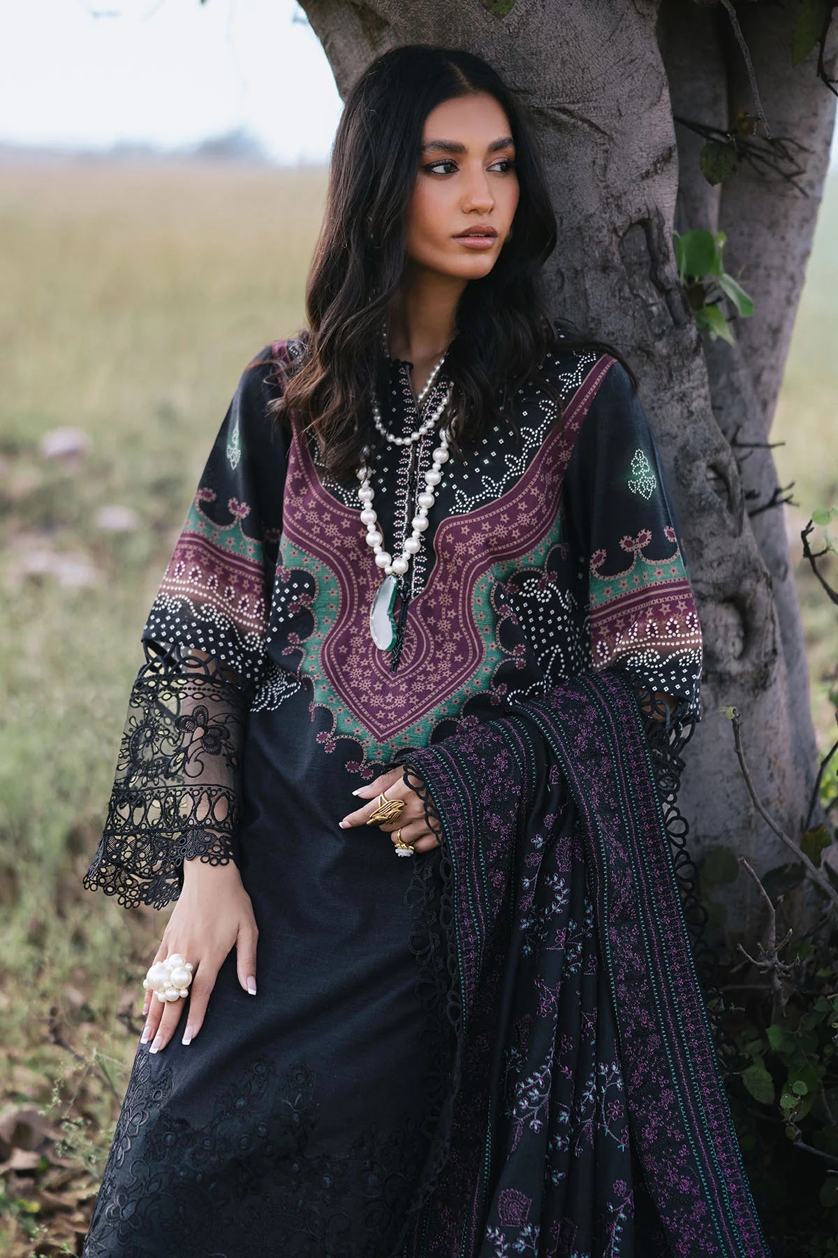 Nureh 3Pc Embroidered Khaddar Suit NW-98 gulbuy.com